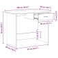 vidaXL Γραφείο Μαύρο 100 x 50 x 76 εκ. από Μοριοσανίδα