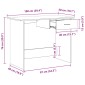 vidaXL Γραφείο Γυαλιστερό Λευκό 100 x 50 x 76 εκ. από Μοριοσανίδα