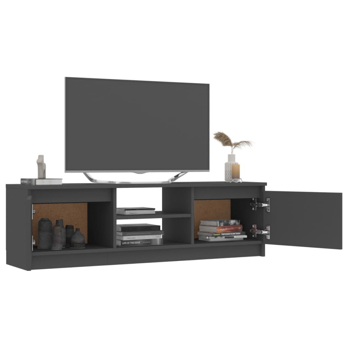 vidaXL Έπιπλο Τηλεόρασης Γκρι 120 x 30 x 35,5 εκ. από Μοριοσανίδα