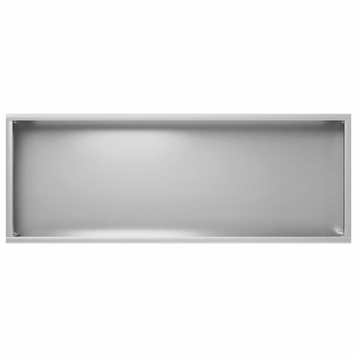 vidaXL Γλάστρα Κήπου Ασημί 80 x 30 x 49 εκ Γαλβανισμένος Χάλυβας
