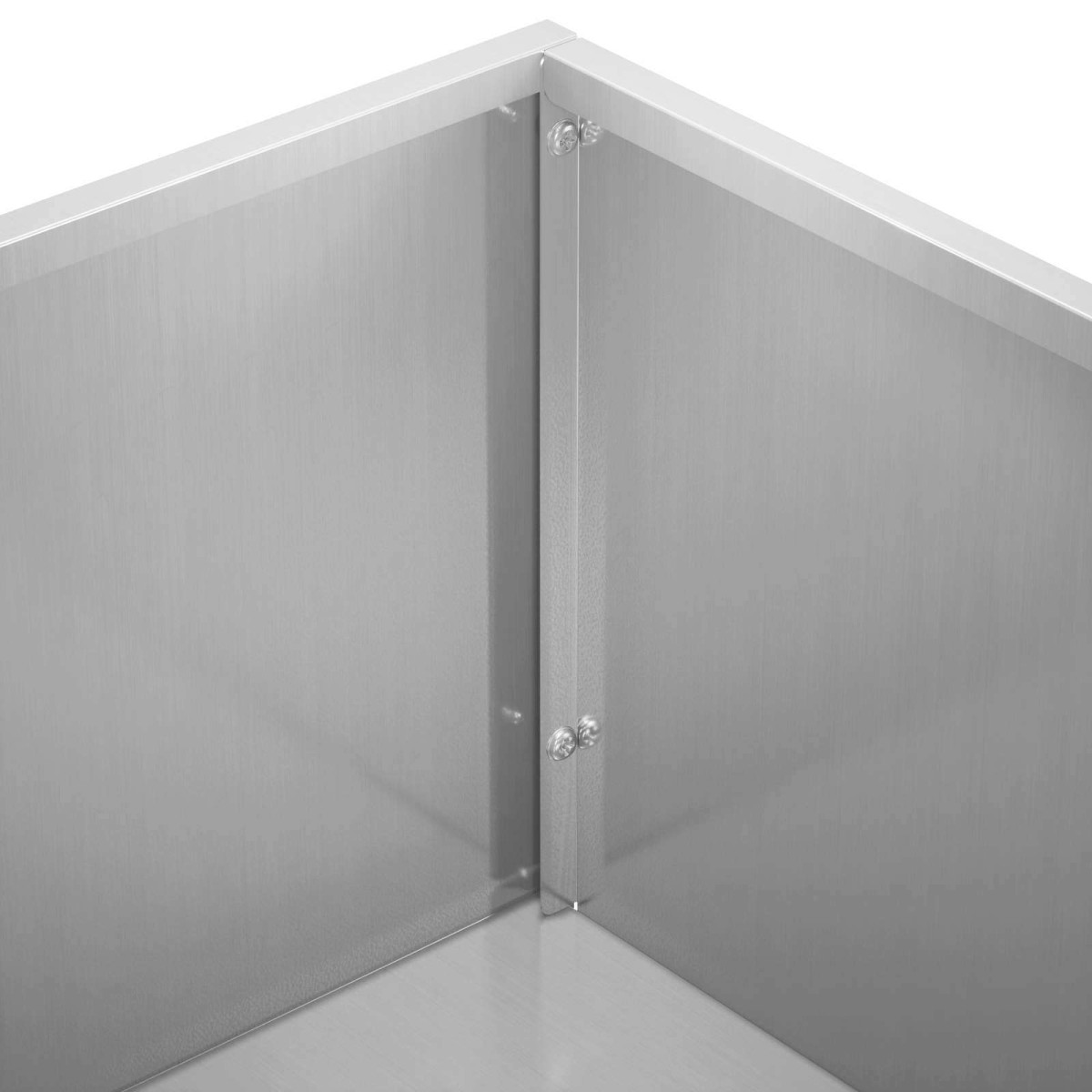vidaXL Γλάστρα Κήπου Ασημί 80 x 30 x 49 εκ Γαλβανισμένος Χάλυβας