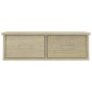 vidaXL Ράφι Τοίχου με Συρτάρια Sonoma Δρυς 60x26x18,5 εκ. Μοριοσανίδα