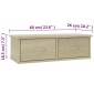 vidaXL Ράφι Τοίχου με Συρτάρια Sonoma Δρυς 60x26x18,5 εκ. Μοριοσανίδα