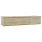 vidaXL Ράφι Τοίχου με Συρτάρια Sonoma Δρυς 88x26x18,5 εκ. Μοριοσανίδα