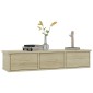 vidaXL Ράφι Τοίχου με Συρτάρια Sonoma Δρυς 88x26x18,5 εκ. Μοριοσανίδα