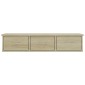 vidaXL Ράφι Τοίχου με Συρτάρια Sonoma Δρυς 88x26x18,5 εκ. Μοριοσανίδα