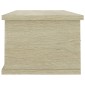vidaXL Ράφι Τοίχου με Συρτάρια Sonoma Δρυς 88x26x18,5 εκ. Μοριοσανίδα