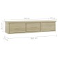 vidaXL Ράφι Τοίχου με Συρτάρια Sonoma Δρυς 88x26x18,5 εκ. Μοριοσανίδα