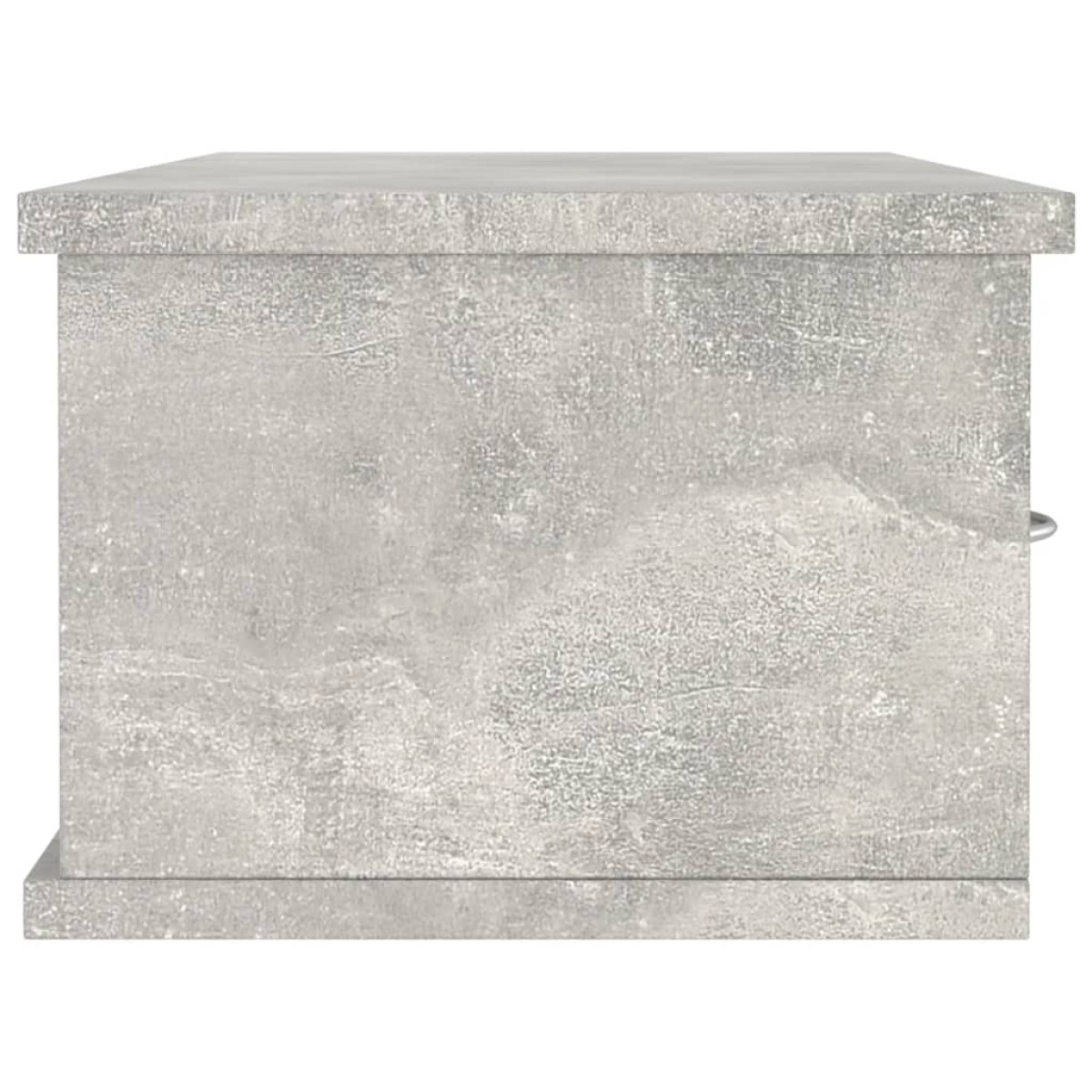 vidaXL Ράφι Τοίχου με Συρτάρια Γκρι Σκυροδ. 88x26x18,5 εκ. Μοριοσανίδα