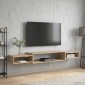vidaXL Κρεμαστός θρανίο τηλεόρασης Επιτοίχιο Sonoma Δρυς