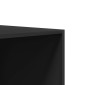 vidaXL Ντουλάπα Μαύρη 100 x 50 x 200 εκ. από Μοριοσανίδα