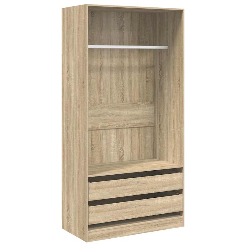 vidaXL Ντουλάπα Χρώμα Sonoma Δρυς 100 x 50 x 200 εκ. από Επεξ. Ξύλο