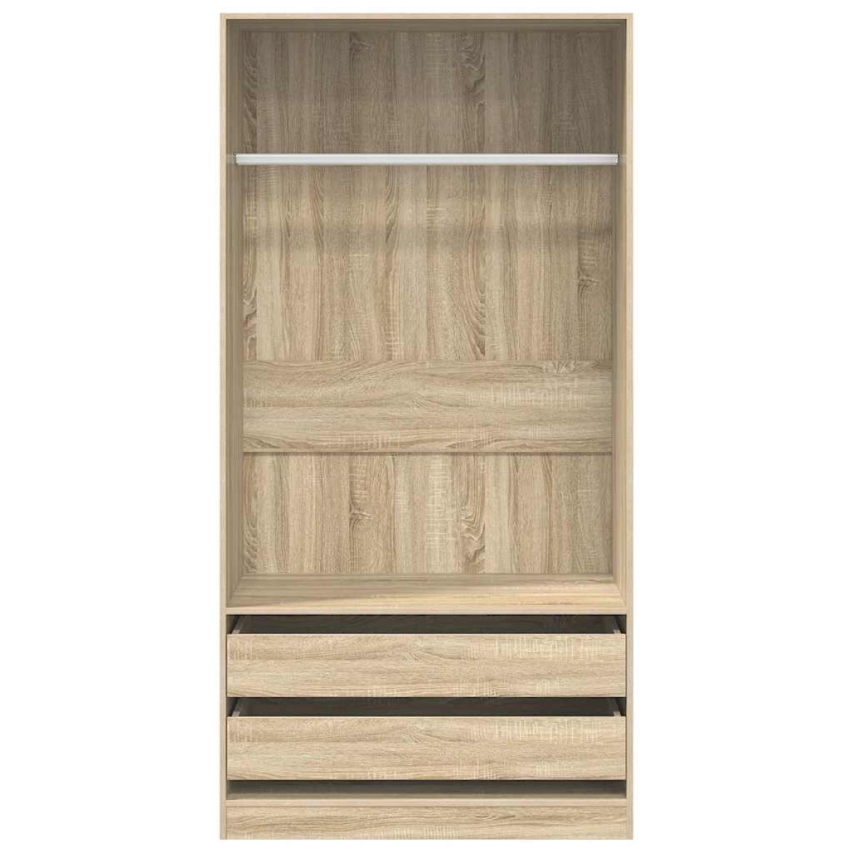 vidaXL Ντουλάπα Χρώμα Sonoma Δρυς 100 x 50 x 200 εκ. από Μοριοσανίδα