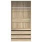 vidaXL Ντουλάπα Χρώμα Sonoma Δρυς 100 x 50 x 200 εκ. από Μοριοσανίδα