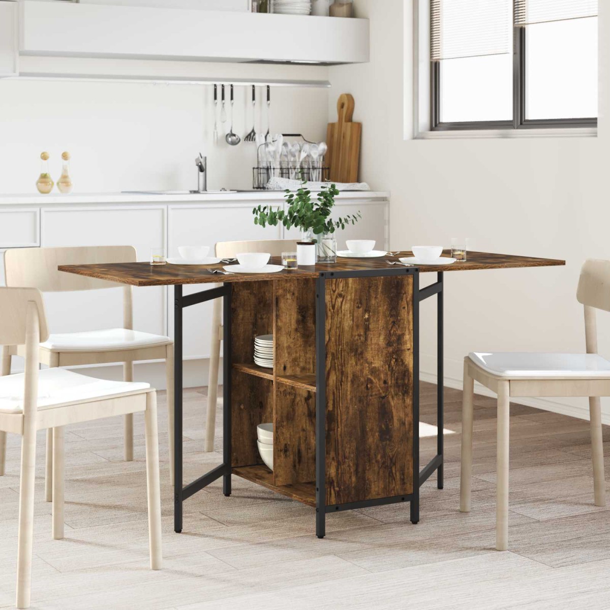 vidaXL Τραπέζι φαγητού 144 x 60 x 75 εκ. Επεξεργασμένο Ξύλο