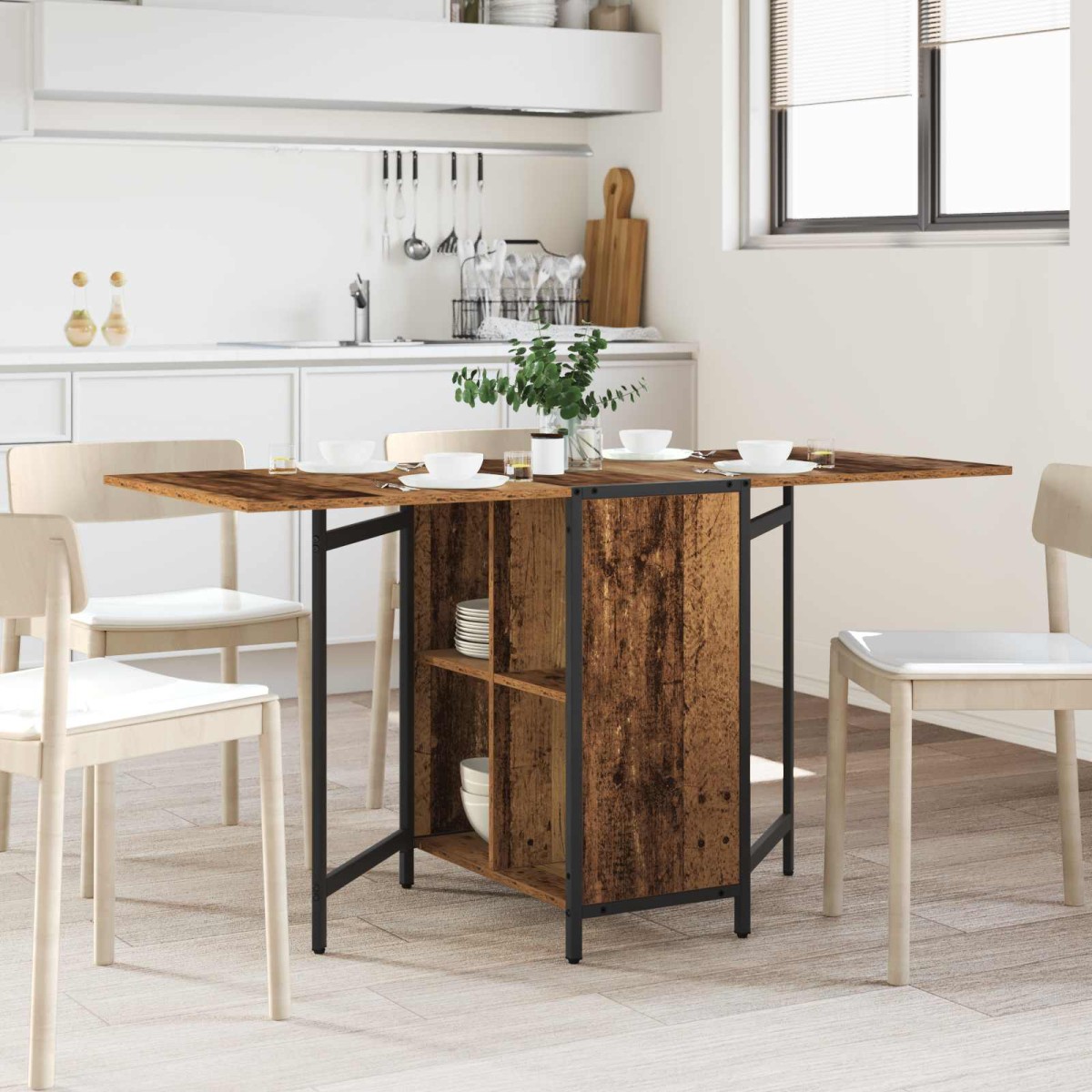 vidaXL Τραπέζι φαγητού 144 x 60 x 75 εκ. Επεξεργασμένο Ξύλο