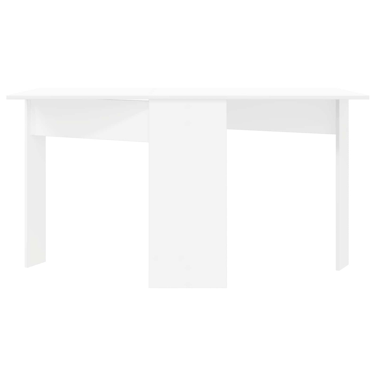 vidaXL Τραπέζι φαγητού 138 x 70 x 73,5 εκ Επεξεργασμένο Ξύλο Λευκό