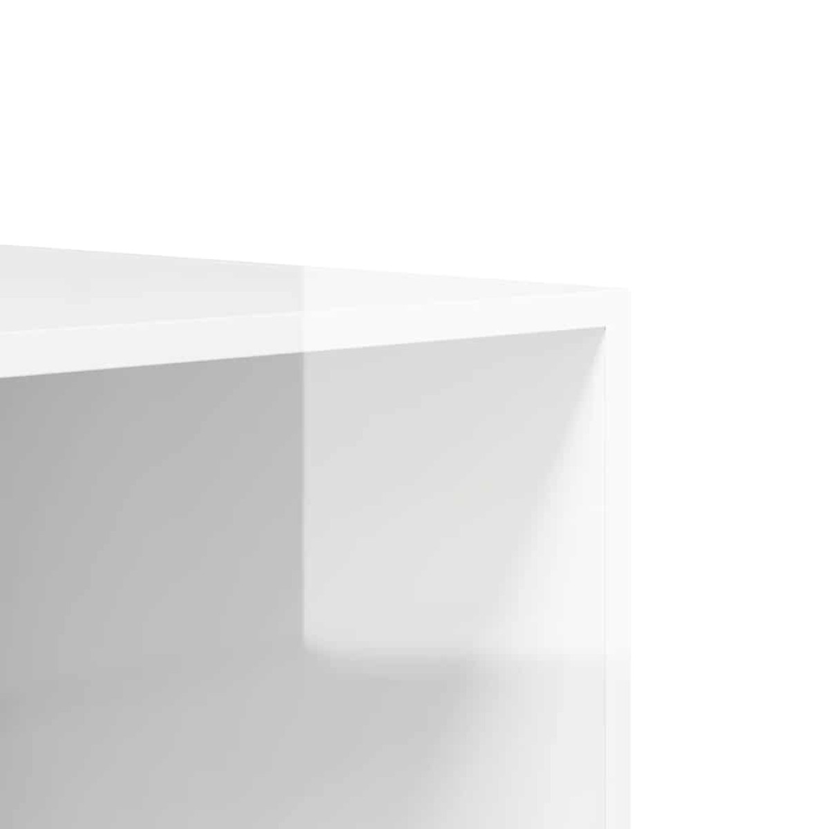 vidaXL Ντουλάπα Γυαλιστερό Λευκό 100 x 50 x 200 εκ. από Μοριοσανίδα