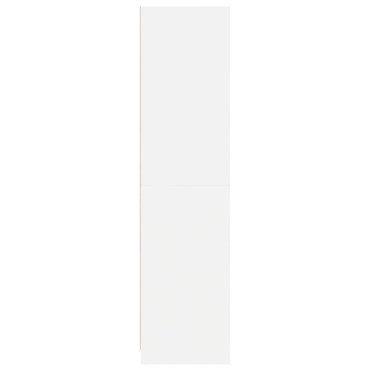 vidaXL Ντουλάπα με Συρτάρια Λευκή 50 x 50 x 200 εκ. από Μοριοσανίδα