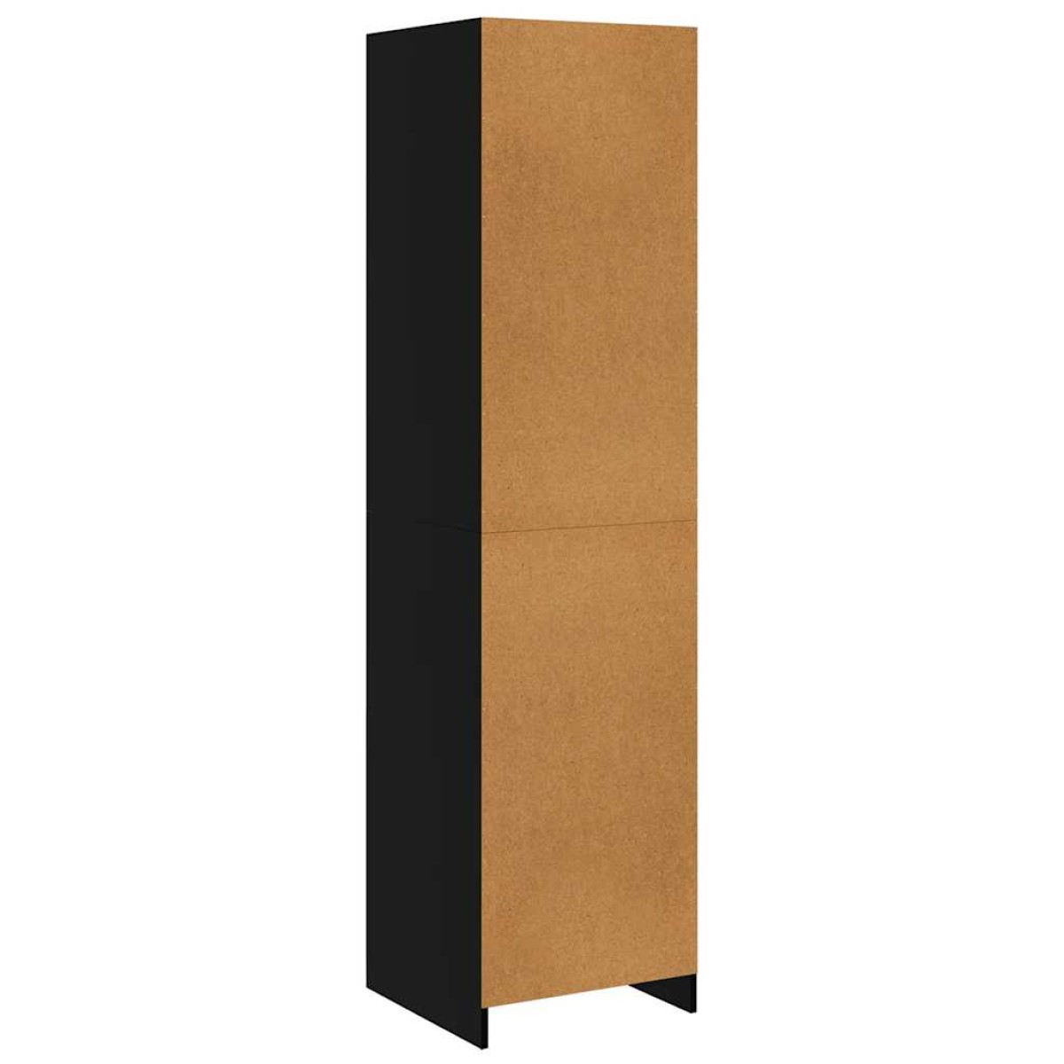 vidaXL Ντουλάπα με Συρτάρια Μαύρη 50 x 50 x 200 εκ. από Μοριοσανίδα