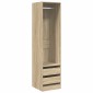 vidaXL Ντουλάπα με Συρτάρια Sonoma Δρυς 50 x 50 x 200 εκ. Μοριοσανίδα