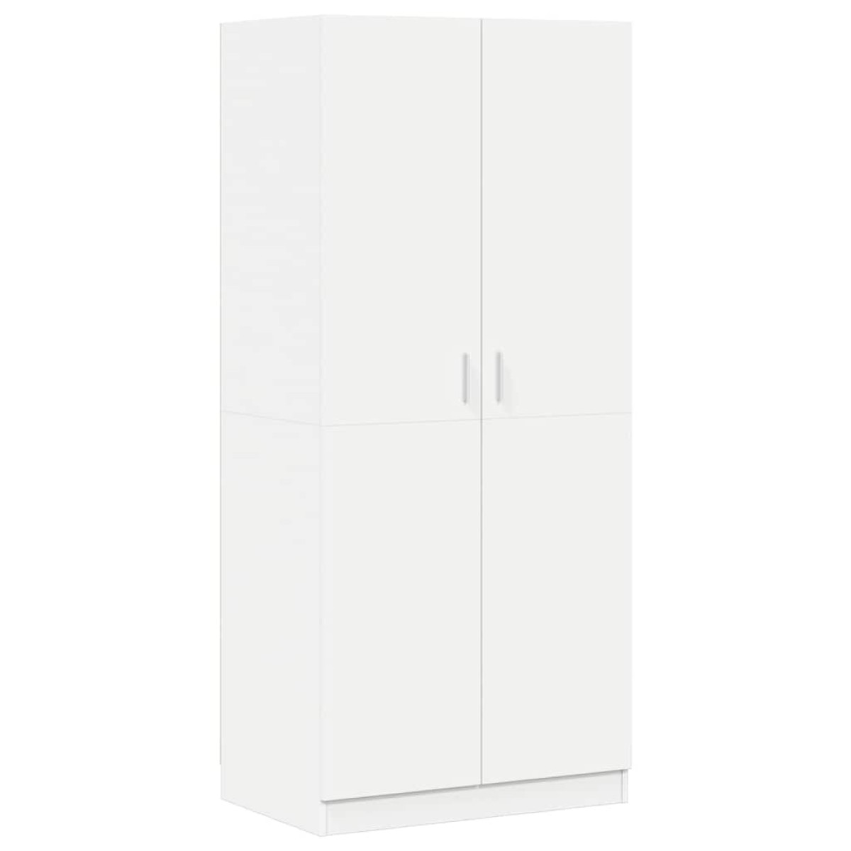 vidaXL Ντουλάπα Λευκή 80 x 52 x 180 εκ. από Μοριοσανίδα