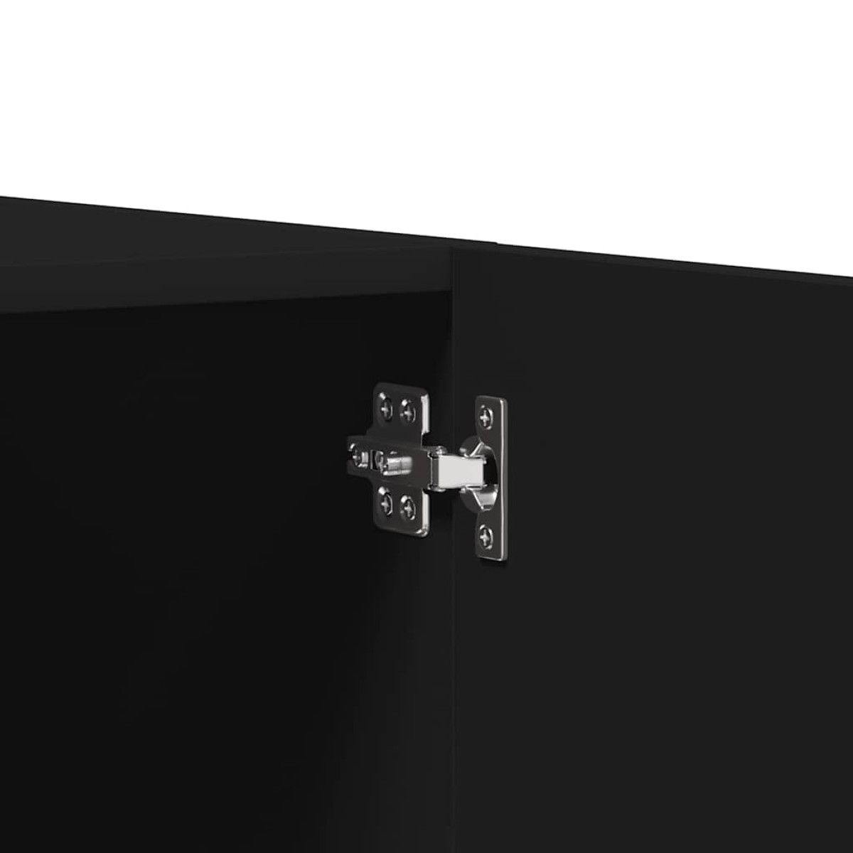 vidaXL Ντουλάπα Μαύρη 80 x 52 x 180 εκ. από Μοριοσανίδα