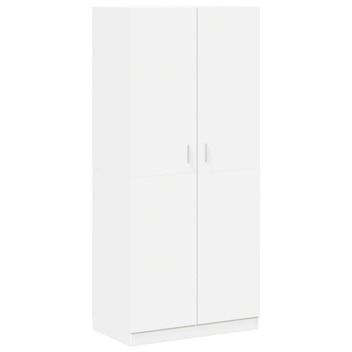 vidaXL Ντουλάπα Λευκή 90 x 52 x 200 εκ. από Μοριοσανίδα