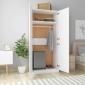 vidaXL Ντουλάπα Λευκή 90 x 52 x 200 εκ. από Μοριοσανίδα