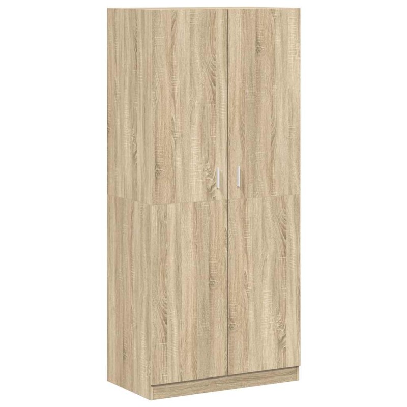 vidaXL Ντουλάπα Χρώμα Sonoma Δρυς 90 x 52 x 200 εκ. από Επεξ. Ξύλο
