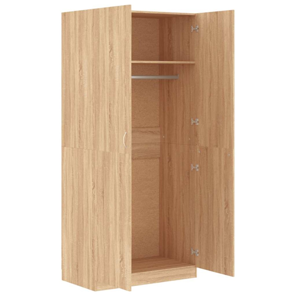 vidaXL Ντουλάπα Χρώμα Sonoma Δρυς 90 x 52 x 200 εκ. από Μοριοσανίδα