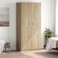 vidaXL Ντουλάπα Χρώμα Sonoma Δρυς 90 x 52 x 200 εκ. από Μοριοσανίδα
