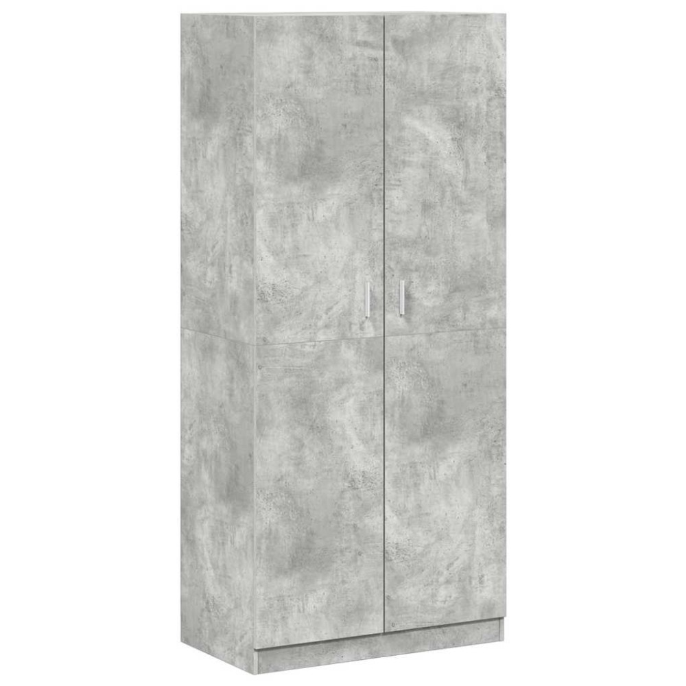 vidaXL Ντουλάπα Γκρι του Σκυροδέματος 90 x 52 x 200 εκ. Επεξ. Ξύλο