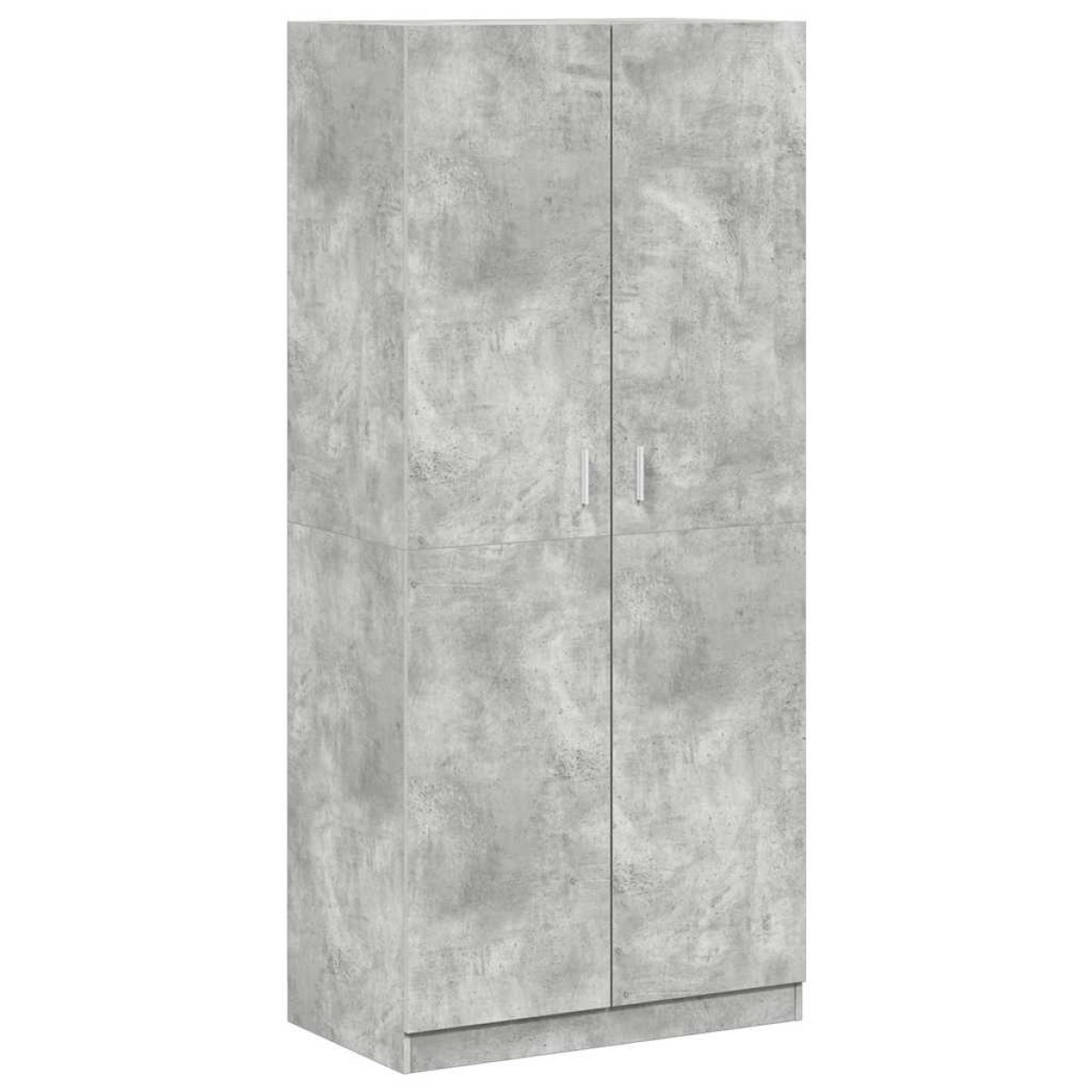 vidaXL Ντουλάπα Γκρι του Σκυροδέματος 90 x 52 x 200 εκ. Μοριοσανίδα