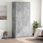 vidaXL Ντουλάπα Γκρι του Σκυροδέματος 90 x 52 x 200 εκ. Μοριοσανίδα