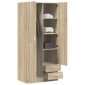 vidaXL Ντουλάπα Χρώμα Sonoma-Δρυς 80 x 52 x 180 εκ. από Μοριοσανίδα