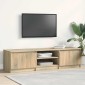 vidaXL Έπιπλο Τηλεόρασης Sonoma Δρυς 140x40x35,5 εκ. από Μοριοσανίδα