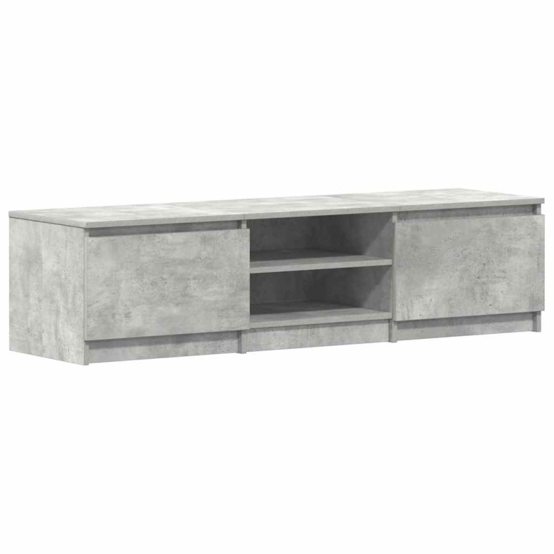 vidaXL Έπιπλο Τηλεόρασης Γκρι Σκυροδέματος 140x40x35,5 εκ. Επεξ. Ξύλο