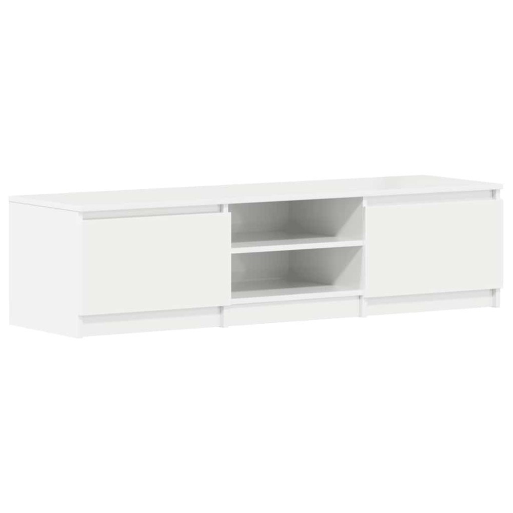 vidaXL Έπιπλο Τηλεόρασης Γυαλιστερό Λευκό 140x40x35,5 εκ. Επεξ. Ξύλο