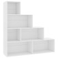 vidaXL Βιβλιοθήκη/Διαχωριστικό Χώρου Λευκό 155x24x160 εκ. Μοριοσανίδα