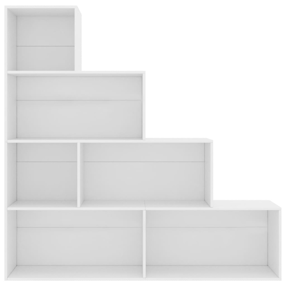 vidaXL Βιβλιοθήκη/Διαχωριστικό Χώρου Λευκό 155x24x160 εκ. Μοριοσανίδα