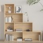 vidaXL Βιβλιοθήκη/Διαχωριστικό Sonoma Δρυς 155x24x160 εκ. Μοριοσανίδα