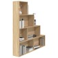 vidaXL Βιβλιοθήκη/Διαχωριστικό Sonoma Δρυς 155x24x160 εκ. Μοριοσανίδα