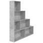vidaXL Βιβλιοθήκη/Διαχωριστικό Γκρι Σκυροδ. 155x24x160 εκ. Μοριοσανίδα