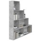 vidaXL Βιβλιοθήκη/Διαχωριστικό Γκρι Σκυροδ. 155x24x160 εκ. Μοριοσανίδα