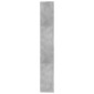 vidaXL Βιβλιοθήκη/Διαχωριστικό Γκρι Σκυροδ. 155x24x160 εκ. Μοριοσανίδα