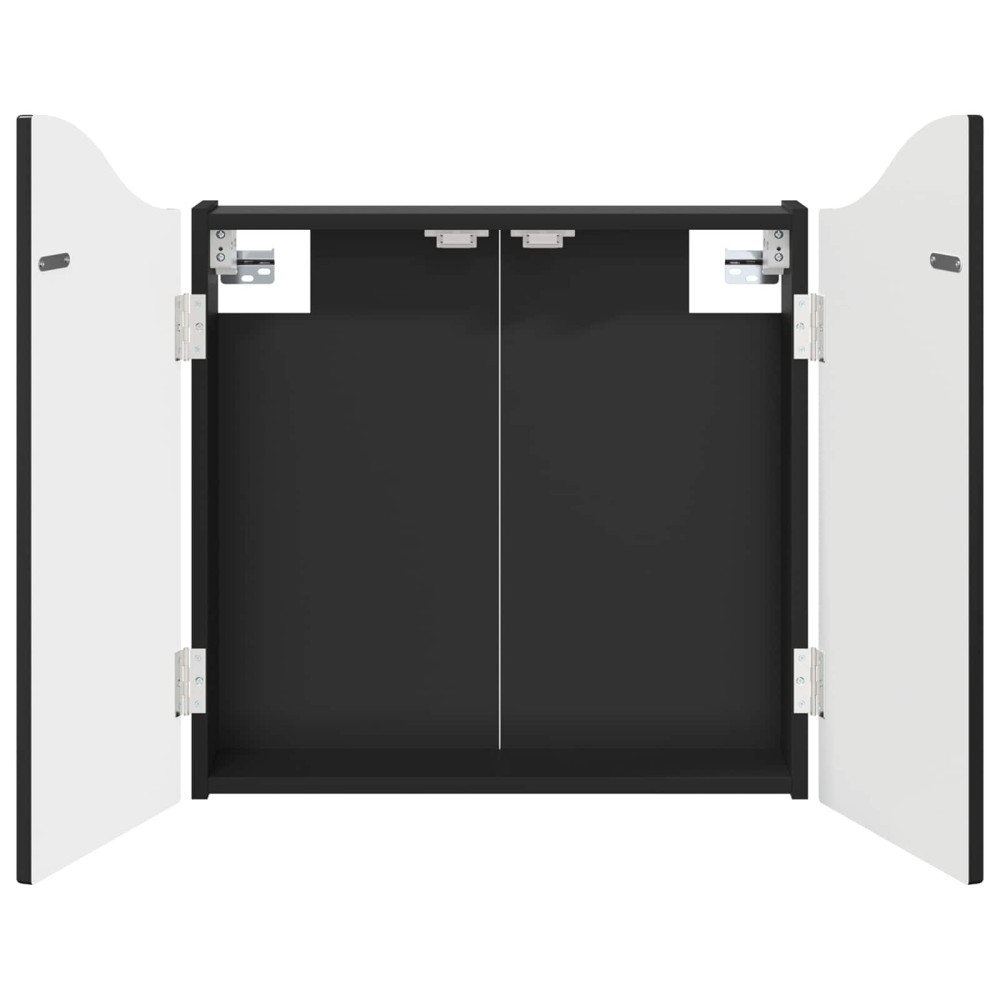 vidaXL Ντουλάπα Πινάκων Βελών Μαύρο 56 x 12 x 63 εκ Επεξεργασμένο Ξύλο