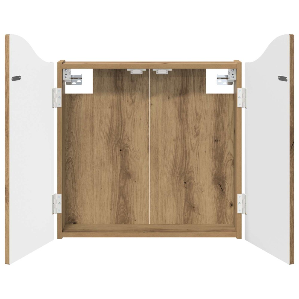 vidaXL Ντουλάπα Πινάκων Βελών Artisan Δρυς 56 x 12 x 63 εκ