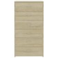 vidaXL Συρταριέρα με 6 Συρτάρια Sonoma Δρυς 50x34x96 εκ. Μοριοσανίδα