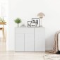 vidaXL Μπουφές Λευκός 88 x 30 x 70 εκ. από Μοριοσανίδα